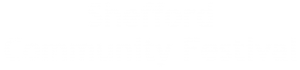 Shefford Community Festival logo white horizontal 