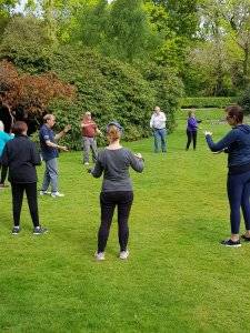 Tai Chi outdoor class at the Swiss Garden