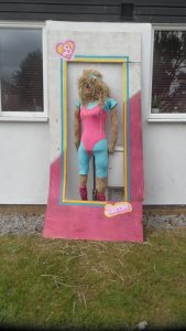 Barbie scarecrow