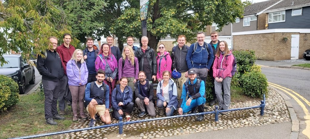 Stag walkers in Shefford