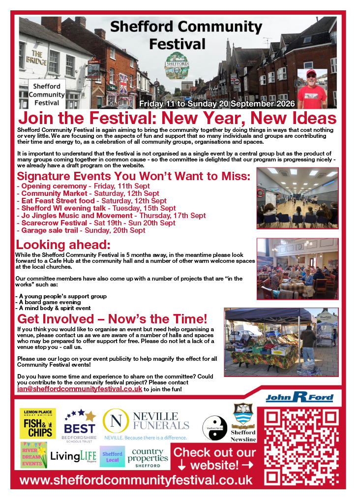 Shefford Community Festival poster