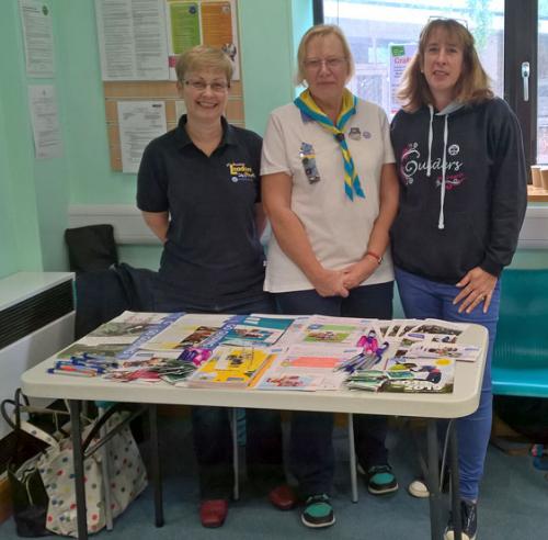 Shefford Guides at Shefford Library Open Day