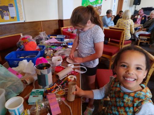 Shefford Baptist Church accessible Messy Harvest Festival with lunch
