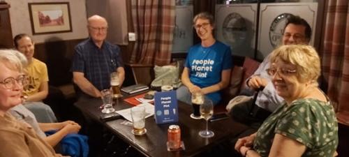 Environmental talk at the Brewery Tap